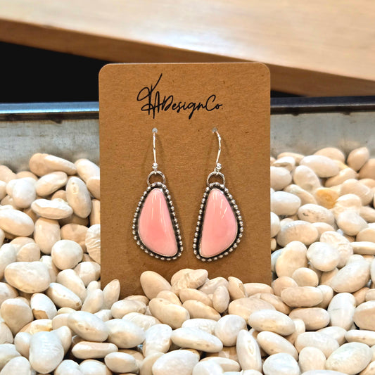 Pink Conch Dangles