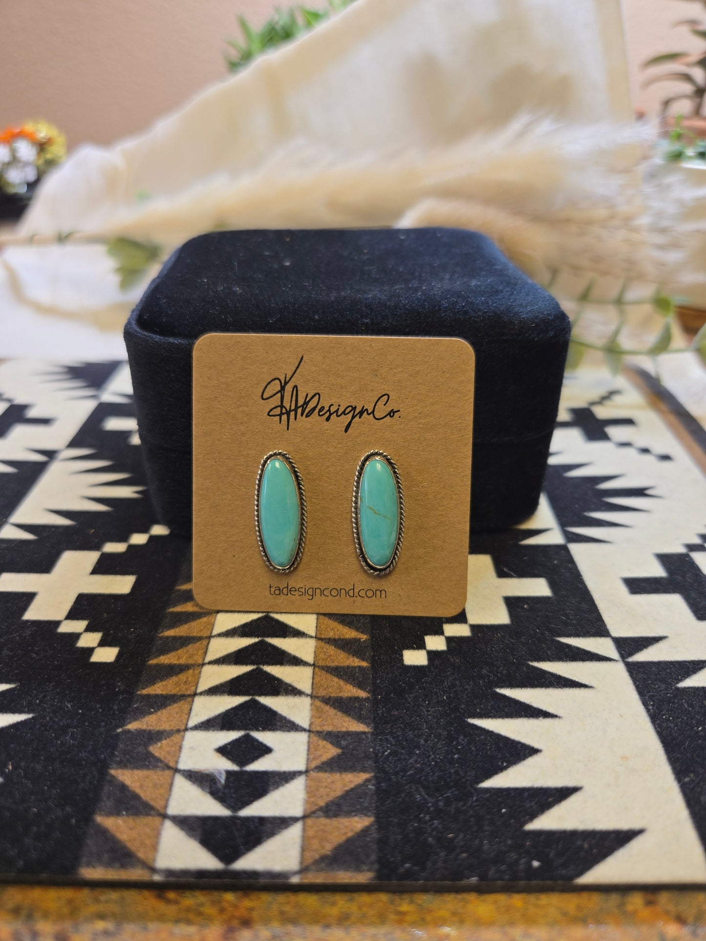 Kingman Oval Studs