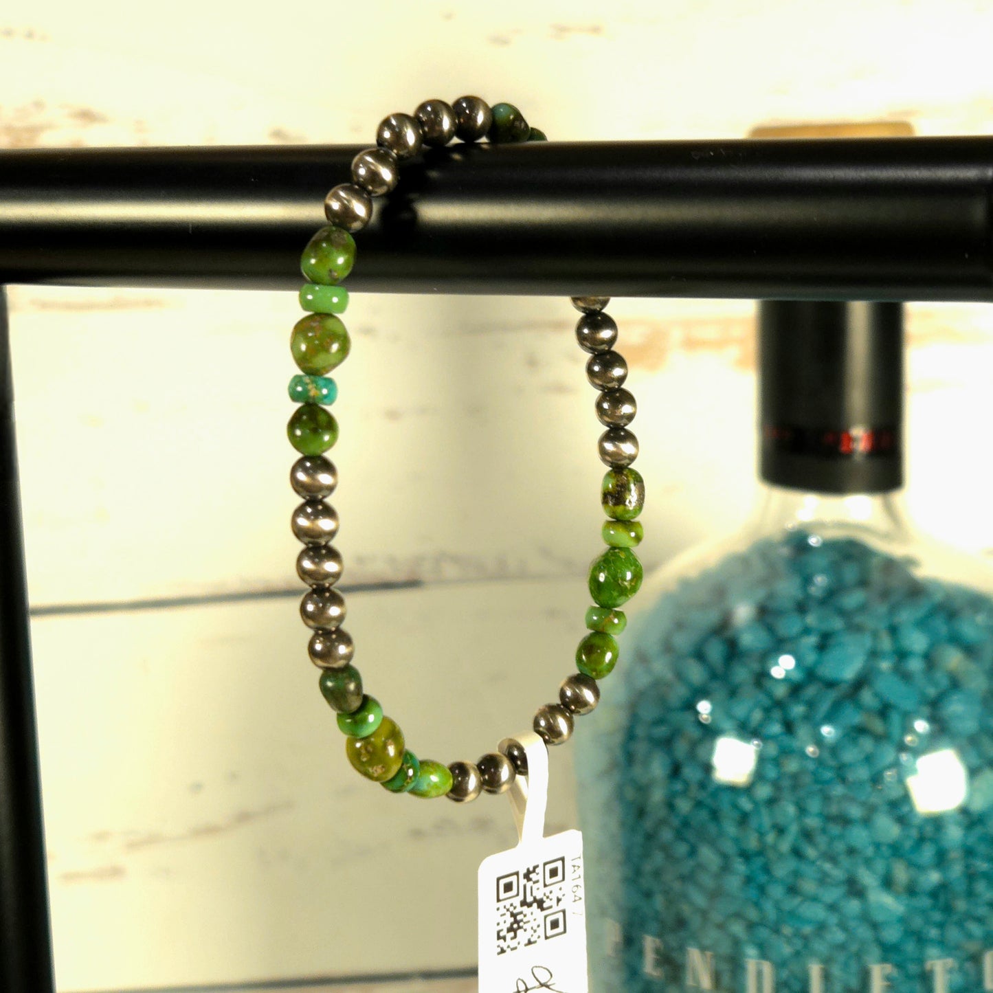 Sonoran Gold Turquoise & Desert Pearl Stretch Bracelet