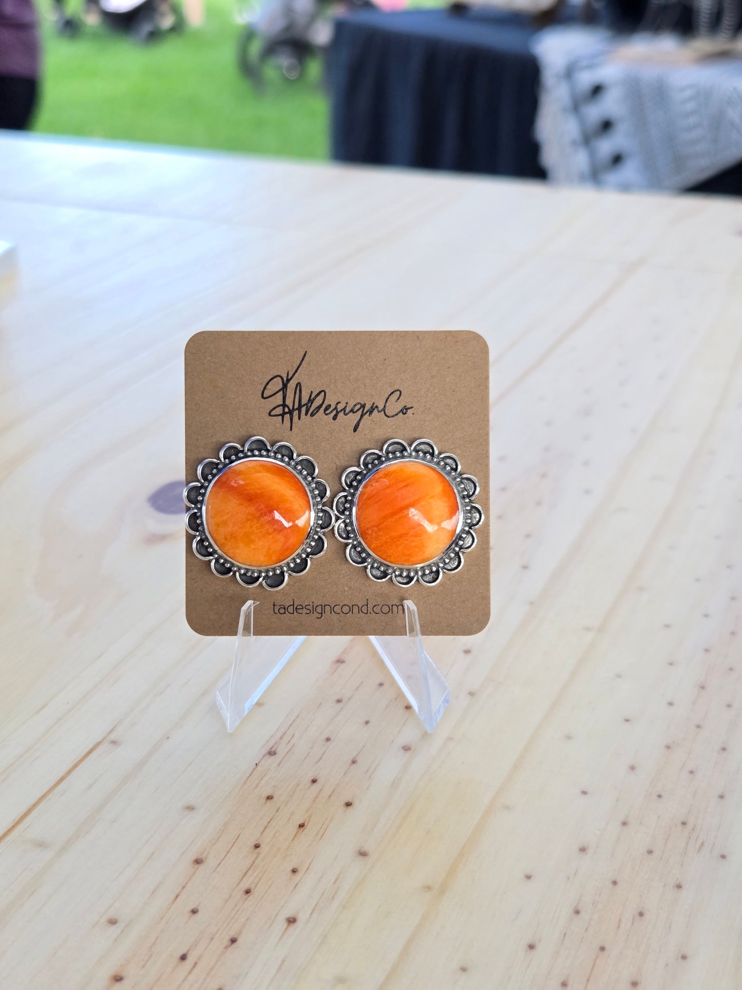 Orange Spiny Studs