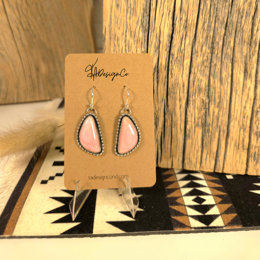 Pink Conch Dangles