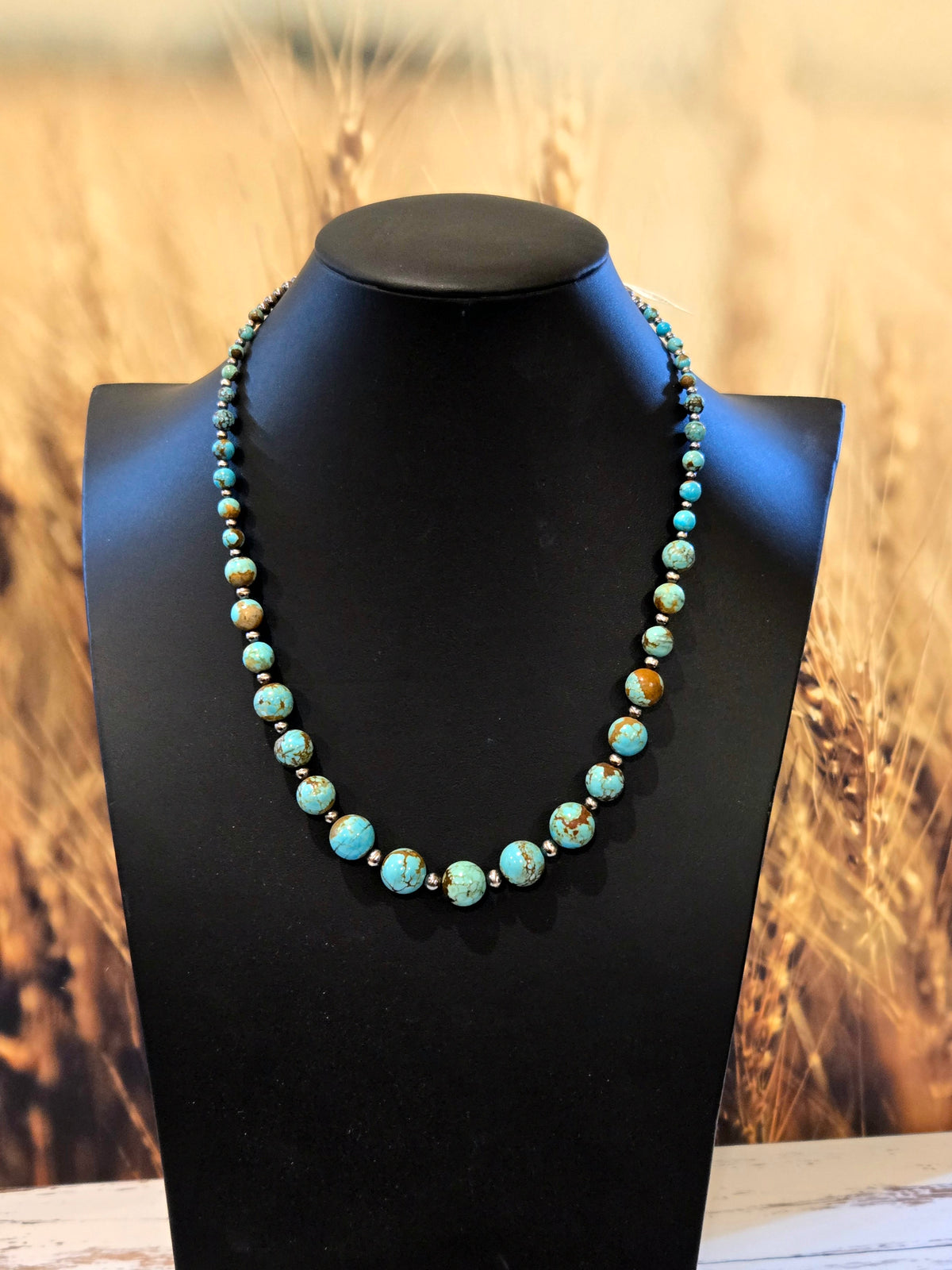 Desert Pearl No. 8 Turquoise Graduated Necklace