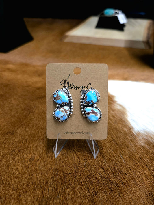 Golden Hills Butterfly Studs