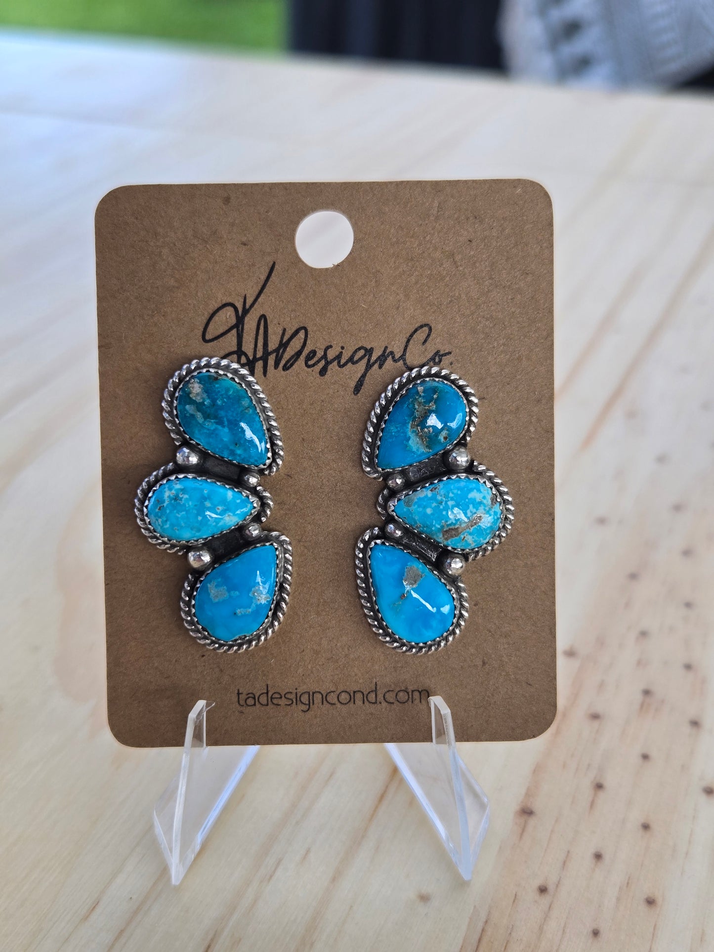 Blue Bird Cluster Studs