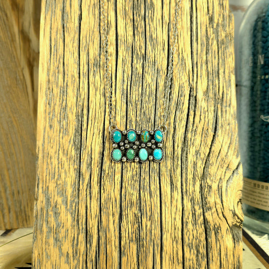 Royston Cluster Bar Necklace