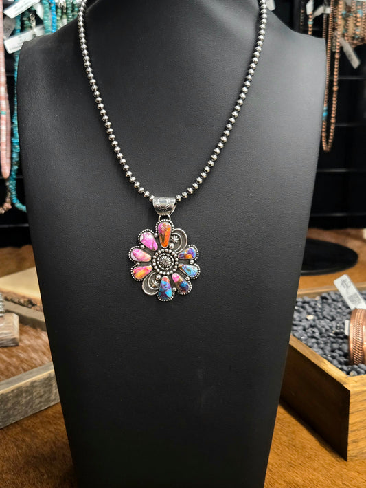 Dahlia Cluster Pendant