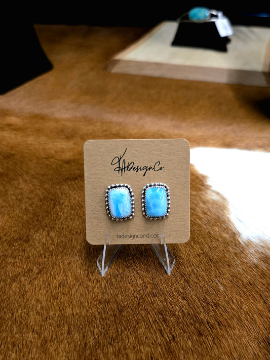 Larimar Studs